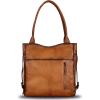 imageGenuine Leather Shoulder Bag Purse for Women Retro Top Handle Bags Handmade Vintage Crossbody Tote Handbags PurseBrown