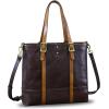 imageGenuine Leather Shoulder Bag Purse for Women Retro Top Handle Purse Handmade Vintage Crossbody Tote Handbags SatchelCoffee