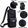 imageGenuine Leather Silng Bag for Men and Women Large Real Leather Sling Backpack Shoulder Crossbody Bag Chest PurseDarkgrey