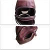 imageGenuine Leather Silng Bag for Men and Women Vintage Leather Sling Backpack Fashion Shoulder Crossbody Bag Chest PurseCoffee
