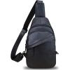 imageGenuine Leather Silng Bag for Men and Women Vintage Leather Sling Backpack Fashion Shoulder Crossbody Bag Chest PurseDarkgray