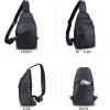 imageGenuine Leather Silng Bag for Men and Women Vintage Leather Sling Backpack Fashion Shoulder Crossbody Bag Chest PurseDarkgray