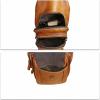 imageGenuine Leather Sling Bag Crossbody Motorcycle Bag Handmade Chest Bag Hiking Daypack Retro Shoulder Backpacks BrownBrown