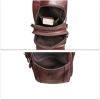 imageGenuine Leather Sling Bag Crossbody Motorcycle Bag Handmade Chest Bag Hiking Daypack Retro Shoulder Backpacks BrownCoffee