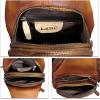 imageGenuine Leather Sling Bag Crossbody Purse Handmade Hiking Daypack Motorcycle Bag Retro Shoulder Backpack Vintage Chest Bag CoffeeBrown