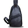 imageGenuine Leather Sling Bag Crossbody Purse Handmade Hiking Daypack Motorcycle Bag Retro Shoulder Backpack Vintage Chest Bag CoffeeDarkgrey