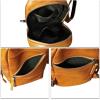 imageGenuine Leather Sling Bag Men and Women Vintage Handmade Leather Sling Backpack Shoulder Crossbody Bag Chest PurseBrown