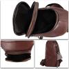 imageGenuine Leather Sling Bag for Man and Women Crossbody Purse Handmade Retro Shoulder Backpack Vintage Chest BagsCoffee