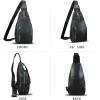 imageGenuine Leather Sling Bag for Men and Women Real Leather Shoulder Crossbody Bag Chest Bag Sling Backpack PurseDarkgrey