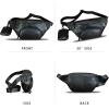 imageGenuine Leather Waist Bag Hip Bag Fanny Packs for Women and Men Real Leather Fanny Bag Sling Bag Crossbody Bags Chest Purses BrownBlack