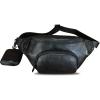 imageGenuine Leather Waist Bag Hip Bag Fanny Packs for Women and Men Real Leather Fanny Bag Sling Bag Crossbody Bags Chest Purses BrownBlack