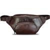 imageGenuine Leather Waist Bag Hip Bag Fanny Packs for Women and Men Real Leather Fanny Bag Sling Bag Crossbody Bags Chest Purses BrownCoffee