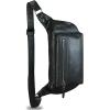 imageLRTO Genuine Leather Fanny Pack for Men and Women Waist Bag Hip Bag Real Leather Fanny Bag Sling Bag Crossbody Bags Chest Purses Brown LRTO15023Black