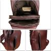 imageLRTO Genuine Leather Silng Bag for Men and Women Fashion Real Leather Sling Backpack Shoulder Crossbody Bag Chest PurseCoffee