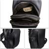 imageLRTO Genuine Leather Silng Bag for Men and Women Fashion Real Leather Sling Backpack Shoulder Crossbody Bag Chest PurseDarkgray