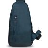 imageLRTO Genuine Leather Silng Bag for Men and Women Fashion Real Leather Sling Backpack Shoulder Crossbody Bag Chest PurseNavyblue