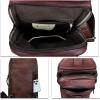 imageLRTO Genuine Leather Silng Bag for Men and Women Retro Leather Sling Backpack Purse Shoulder Crossbody Bag Chest BagCoffee