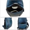 imageLRTO Genuine Leather Silng Bag for Women and Men Vintage Real Leather Sling Backpack Shoulder Crossbody Bag Chest PurseNavyblue