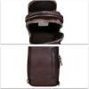imageLRTO Genuine Leather Sling Bag Hiking Sling Backpacks Retro Handmade Crossbody Chest Daypack Antitheft Shoulder Bag Purse BrownCoffee