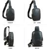 imageLRTO Genuine Leather Sling Bag for Women Small Crossbody Purse Handmade Daypack Retro Shoulder Backpack Vintage Chest Pack BrownBlack