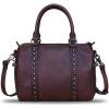 imageGenuine Leather Handbags for Women Purse Satchel Vintage Handmade Handbag Crossbody Shoulder BagsCoffee
