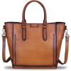 imageGenuine Leather Handbags for Women Vintage Handmade Tote Purse Cowhide Shoulder Bag Satchel TopHandle Bags for LadiesBrown