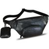 imageGenuine Leather Waist Bag Hip Bag Fanny Packs for Women and Men Real Leather Fanny Bag Sling Bag Crossbody Bags Chest Purses BrownBlack
