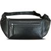imageLRTO Genuine Leather Fanny Pack for Men and Women Waist Bag Hip Bag Real Leather Fanny Bag Sling Bag Crossbody Bags Chest Purses Brown LRTO15023Black