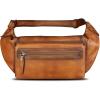 imageLRTO Genuine Leather Fanny Pack for Men and Women Waist Bag Hip Bag Real Leather Fanny Bag Sling Bag Crossbody Bags Chest Purses Brown LRTO15023Brown