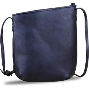 imageLRTO Genuine Leather Crossbody Bags for Women Retro Satchel Purse Handmade Small Designer Cute Shoulder BagDarkgrey
