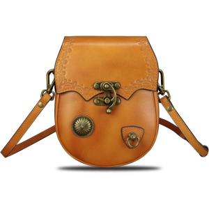 imageLRTO Genuine Leather Small Purses for Women Crossbody Bag Shoulder Bag Phone Pouch Belt Bag