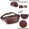 imageGenuine Leather Fanny Pack for Women and Men Leather Waist Bag Fashion Sling Bag Shoulder Crossbody Bag Sling Backpack BrownCoffee