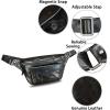 imageGenuine Leather Fanny Pack for Women and Men Vintage Handmade Leather Waist Bag Sling Bag Crossbody Bag Hip Bag Chest Purse CoffeeBlack