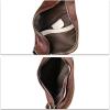 imageGenuine Leather Silng Bag for Women and Men Vintage Leather Sling Backpack Shoulder Crossbody Bag Chest PursesCoffee