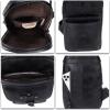 imageGenuine Leather Sling Bag for Men Crossbody Backpack Handmade Hiking Daypack Motorcycle Chest Shoulder Purses BrownBlack