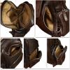 imageGenuine Leather Sling Bag for Men and Women Vintage Leather Sling Backpack Purse Chest Bag Over Shoulder Crossbody BagCoffee