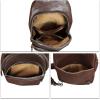 imageGenuine Leather Sling Bag for Women and Men  Vintage Sling Purse Backpack Shoulder Crossbody Chest BagCoffee