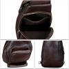 imageLRTO Genuine Leather Sling Bag Hiking Sling Backpacks Retro Handmade Crossbody Purse Chest Daypack Antitheft Shoulder Bag Coffee