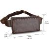 imageLRTO Genuine Leather Waist Bag Fanny Packs Hip Bag for Women and Men Real Leather Small Fanny Bag Sling Bag Crossbody Bags Chest Purses Black LRTO15006Coffee