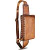 imageLRTO Genuine Leather Waist Bag Fanny Packs Hip Bag for Women and Men Real Leather Small Fanny Bag Sling Bag Crossbody Bags Chest Purses Black LRTO15006Brown