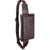 imageLRTO Genuine Leather Waist Bag Fanny Packs Hip Bag for Women and Men Real Leather Small Fanny Bag Sling Bag Crossbody Bags Chest Purses Black LRTO15006Coffee