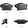 imageLRTO Genuine Leather Waist Bag Fanny Packs Hip Bag for Women and Men Real Leather Small Fanny Bag Sling Bag Crossbody Bags Chest Purses Black LRTO15006Black