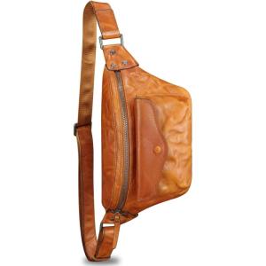 imageGenuine Leather Fanny Pack for Women and Men Vintage Handmade Leather Waist Bag Sling Bag Crossbody Bag Hip Bag Chest Purse CoffeeBrown