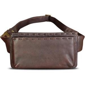imageLRTO Genuine Leather Waist Bag Fanny Packs Hip Bag for Women and Men Real Leather Small Fanny Bag Sling Bag Crossbody Bags Chest Purses Black LRTO15006Coffee