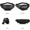 imageGenuine Leather Fanny Packs for Women and Men Waist Bag Vintage Hip Bum Bag Over Shoulder Crossbody Sling Bag BrownBlack