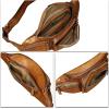 imageGenuine Leather Fanny Packs for Women and Men Waist Bag Vintage Hip Bum Bag Over Shoulder Crossbody Sling Bag BrownBrown