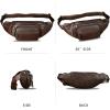 imageGenuine Leather Fanny Packs for Women and Men Waist Bag Vintage Hip Bum Bag Over Shoulder Crossbody Sling Bag BrownCoffee