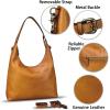imageGenuine Leather Hobo Bag for Women Tote Bag Vintage Crossbody Shoulder Bag Satchel Purse HandbagBrown