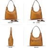 imageGenuine Leather Hobo Bag for Women Tote Bag Vintage Crossbody Shoulder Bag Satchel Purse HandbagBrown