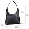 imageGenuine Leather Hobo Bag for Women Tote Bag Vintage Crossbody Shoulder Bag Satchel Purse HandbagPurple